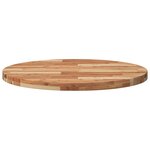 vidaXL Dessus de table rond Ø80x4 cm bois massif d'acacia