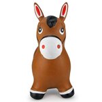 Jamara cheval jouet rebondissant avec pompe marron