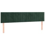vidaXL Sommier à lattes de lit avec matelas LED Vert foncé 180x200 cm