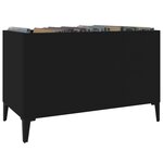 vidaXL Armoire à disques noir 74 5x38x48 cm bois d'ingénierie