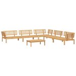 vidaXL Salon palette de jardin 6 Pièces bois d'acacia massif