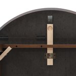 vidaXL Table à manger marron bois massif et caoutchouc