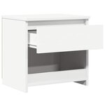 vidaXL Tables de chevet 2 Pièces Blanc 40x30x39 cm Aggloméré