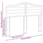 vidaXL Tête de lit Blanc 120 cm Bois d'ingénierie