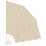 vidaXL Écran de confidentialité pour balcon Beige 115 x 115 cm tissu