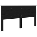 vidaXL Tête de lit Chêne noir 200 cm Bois d'ingénierie