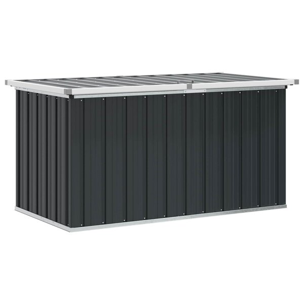 vidaXL Boîte de rangement de jardin Anthracite 129x67x65 cm