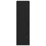 vidaXL Support de Plante Chêne noir 30 x 30 x 100 cm Bois d'ingénierie