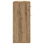 vidaXL Buffet chêne artisanal 88x30x70 cm bois d'ingénierie