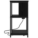 vidaXL Cabinet de chevet Chêne noir 38 x 31 x 61 cm Bois d'ingénierie