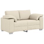 vidaXL Canapé love seat en lin de 120 cm