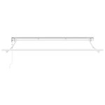 vidaXL Auvent rétractable électrique Vert et blanc 3 x 2 5 m