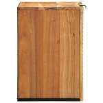 vidaXL Cabinet suspendu de salle de bain Marron Bois d'acacia massif