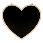 Tableau Noir Cœur - 30X27 5 Cm