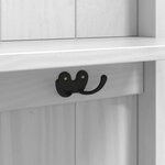 vidaXL Meuble de couloir avec étagère FLORO Blanc 50 x 40 x 158 cm