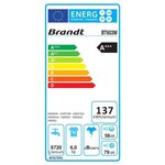 BRANDT BT603M - Lave linge top - 6 kg - 1300 tours / min - A+++ - Blanc