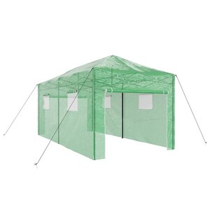 vidaXL Serre avec toit Vert 290 x 580 x 315 cm Acier