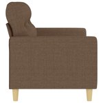 vidaXL Canapé à 2 places Marron 140 cm Tissu
