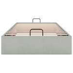 vidaXL Cadre de lit ottoman sans matelas gris clair 90x200 cm velours