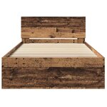 vidaXL Cadre de lit Bois Ancien 203 x 185 x 70 cm Bois d'ingénierie