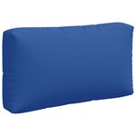 vidaXL Coussins de palette lot de 3 bleu tissu