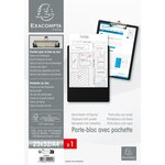 Porte-bloc Avec Pochette - Format 23x32cm Pour A4 - Noir - X 10 - Exacompta