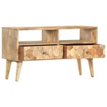 vidaXL Meuble TV 90x30x50 cm Bois de manguier solide