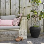 Capi Pot à fleurs Nature Row conique 42 x 38 cm noir KBLRO362