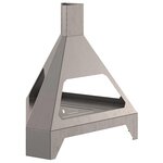 vidaXL Braise Marron 50 x 43 x 52 cm Acier résistant aux intempéries