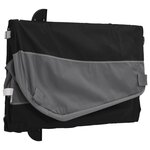 vidaXL Remorque de vélo noir et gris 45 kg fer