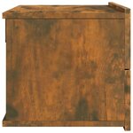 vidaXL Tables de chevet 2 Pièces Chêne fumé 40x30x30 cm Bois d'ingénierie