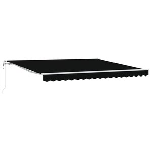 vidaXL Auvent rétractable électrique Noir 400 × 300 cm