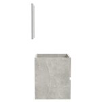 vidaXL Armoire de bain avec miroir gris béton bois d'ingénierie