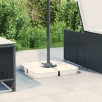 vidaXL Ensemble de base de parasol pour parasols à pied croisé 4Pièces PP