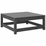 vidaXL Salon de jardin 2 Pièces gris bois de pin massif