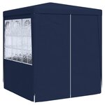 vidaXL Tente de réception avec parois latérales 2 5x2 5 m Bleu 90 g/m²