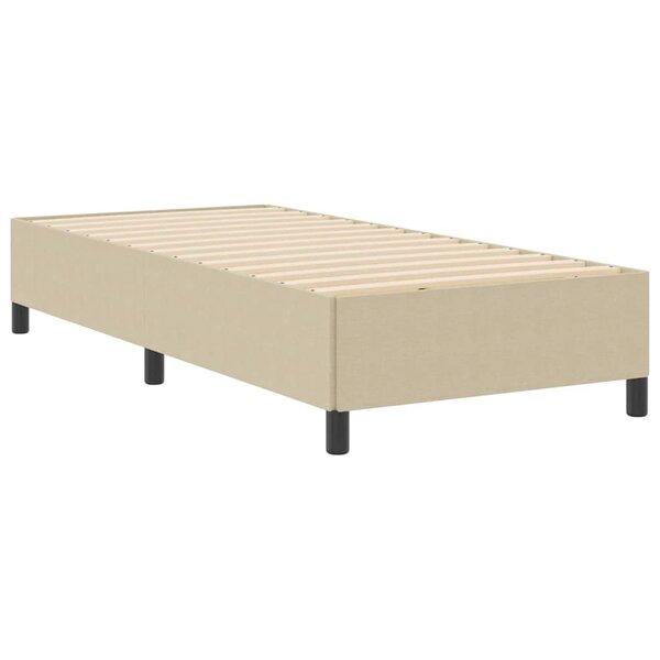 vidaXL Cadre de lit Vert clair Gris 90x190 cm Tissu en velours côtelé