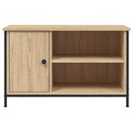 vidaXL Meuble TV Chêne sonoma 80x40x50 cm Bois d'ingénierie