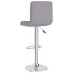 vidaXL Tabourets de bar lot de 2 gris clair tissu