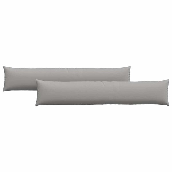 vidaXL Coussins de canapé 2 Pièces Gris 200 x 40 cm tissu