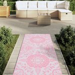 vidaXL Tapis d'extérieur ARAKIL rose 80 x 250 cm PP