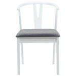 vidaXL Chaise de salle à manger 2 Pièces Blanc et Gris