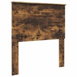 vidaXL Lit de Rangement Chêne fumé 90 x 190 cm Bois d'ingénierie