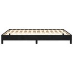 vidaXL Cadre de lit sans matelas noir 140x190 cm velours