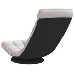 VidaXL Fauteuil de sol pivotant gris nuage 70x51x79 cm tissu