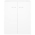 vidaXL Buffet blanc 60x30x75 cm bois d'ingénierie