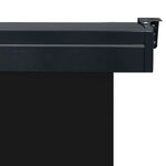 vidaXL Auvent latéral de balcon 165x250 cm noir