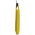 vidaXL Tête de lit suspendue Jaune Velours