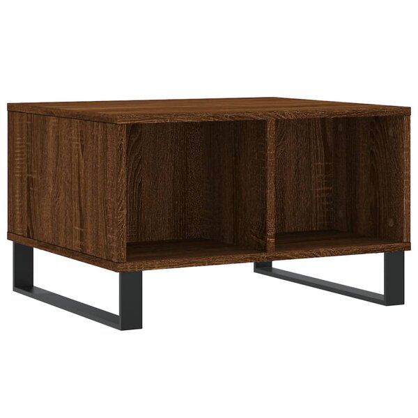 vidaXL Table basse Chêne marron 60x50x36 5 cm Bois d'ingénierie