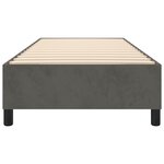 vidaXL Cadre de lit à ressorts gris foncé 100x200 cm velours